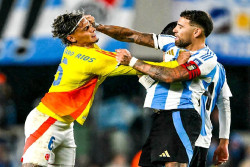 Hasil Argentina Vs Kolombia Skor 1-1, Diwarnai Kartu Merah, 10 Pemain Tim Tango Imbangi Luiz Diaz Dkk