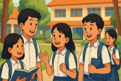 Hari Pertama MPLS di SMPN 1 Banguntapan Dimulai dengan Penyerahan Simbolis Siswa Baru