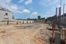 Progres Pembangunan Hanggar ITF Pasar Niten Hampir Rampung