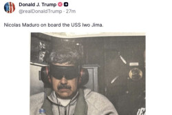 Trump Rilis Foto Maduro Ditahan di Kapal Perang AS