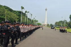 Polisi Kerahkan 1.060 Personel Jaga Aksi Buruh Hari Ini di Jakarta