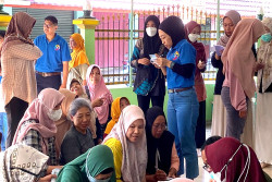 Ratusan Pedagang Pasar Niten Ikuti Cek Kesehatan Gratis