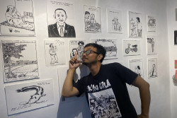 Res Harris Suarakan Keresahan Sosial Lewat Drawing Hitam Putih