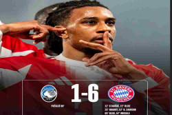 Bayern Munich Hancurkan Atalanta 6-1 di Liga Champions, Olise Bersinar