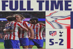 Atletico Madrid Hajar Tottenham 5-2 di Liga Champions