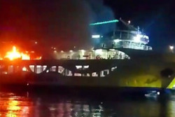 KMP Portlink VII Terbakar di Pelabuhan Ketapang, Diduga Korsleting