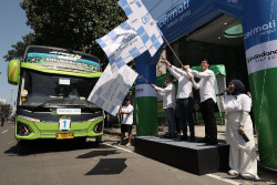 Mudik Gratis CFG Berangkatkan 225 Pemudik dari Jakarta