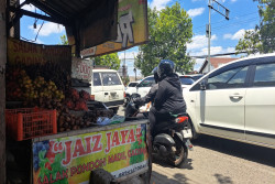 Omzet Penjual Salak Jalan Jogja  Solo Turun 40% Akibat Macet