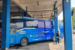 Bus Damri Tanpa Dokumen Ditahan di Terminal Tirtonadi Solo