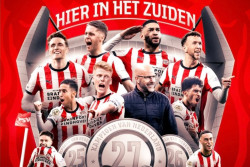 PSV Kunci Gelar Liga Belanda Lebih Cepat Seusai Feyenoord Gagal Menang