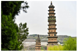 Di Balik Pegunungan Taihang China Berdiri Menara Kembar Memikat