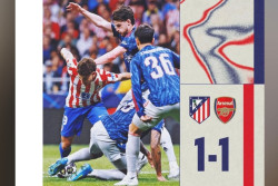 Hasil Liga Champions: Arsenal Tahan Atletico 1-1