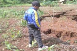 Sinkhole di Tileng Girisubo Gunungkidul Terus Meluas
