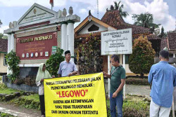 Warga Protes Ganti Rugi Jalan Plono-Nglinggo Dinilai Tak Adil