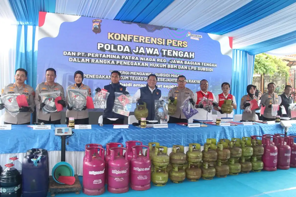 Polda Jateng Ungkap 53 Kasus BBM-LPG Subsidi, 60 Tersangka