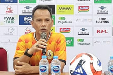 Latihan PSS Sleman Penuh Tawa Usai Tiket Super League Diamankan