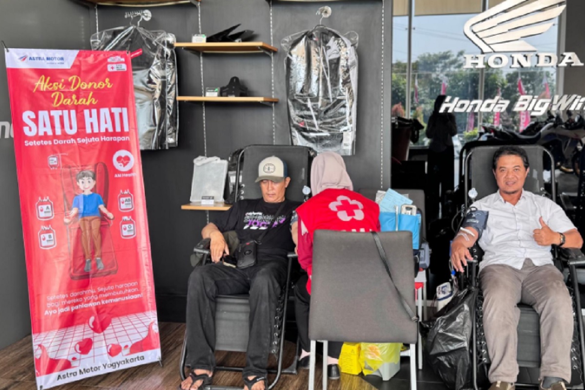 Astra Motor Yogyakarta Gandeng PMI Sleman Gelar Donor Darah