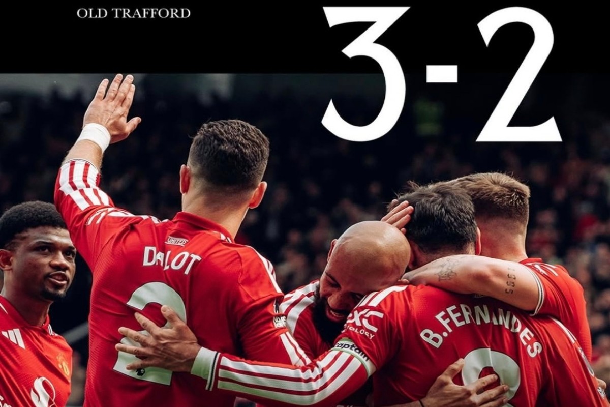 Manchester United Kunci Posisi Tiga Seusai Tekuk Forest 3-2