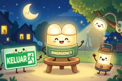 Jenis Lampu Emergency Cocok Dipakai saat Listrik Padam