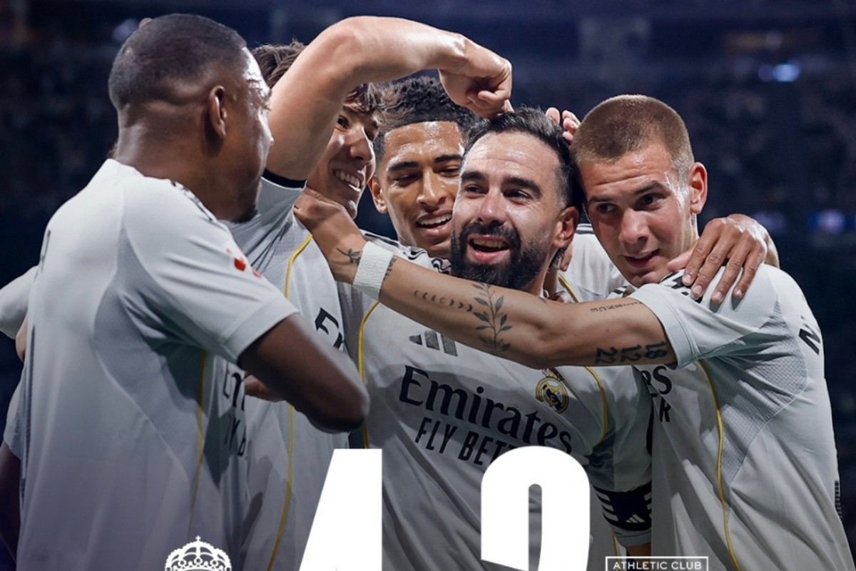 Real Madrid Tutup Liga Spanyol dengan Menang 4-2 atas Athletic