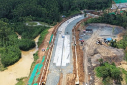 Pembangunan Jalan Kompleks Yudikatif IKN Capai 19,35 Persen