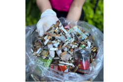 THE 1O1 Yogyakarta Tugu Kumpulkan 1 Kg Sampah Puntung Rokok