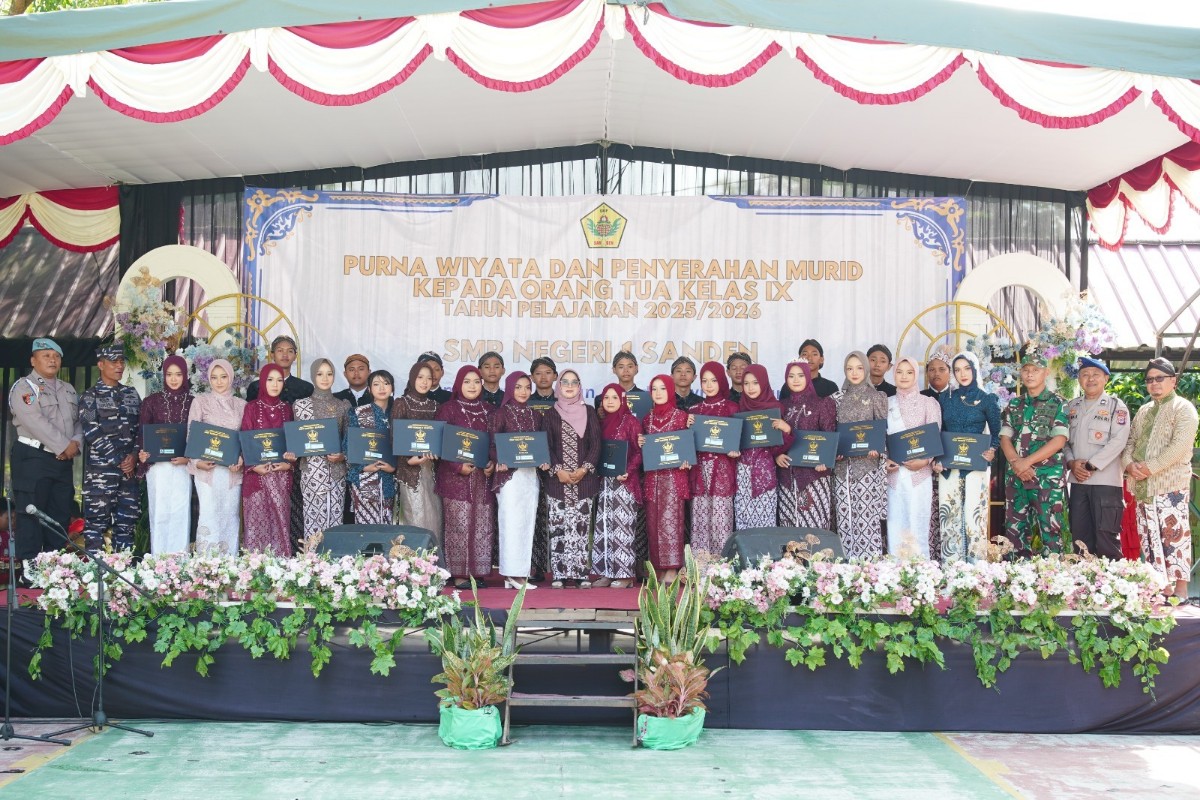SMPN 1 Sanden Juara TKA Bantul 2026, Purna Wiyata Berbalut Budaya Jawa