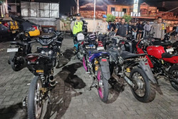 Polsek Kartasura Tindak Balap Liar, 21 Motor Knalpot Brong Disita