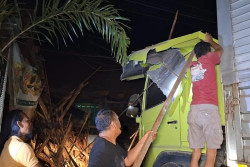 Truk Wing Box Oleng Picu Kecelakaan Beruntun di Ngawi