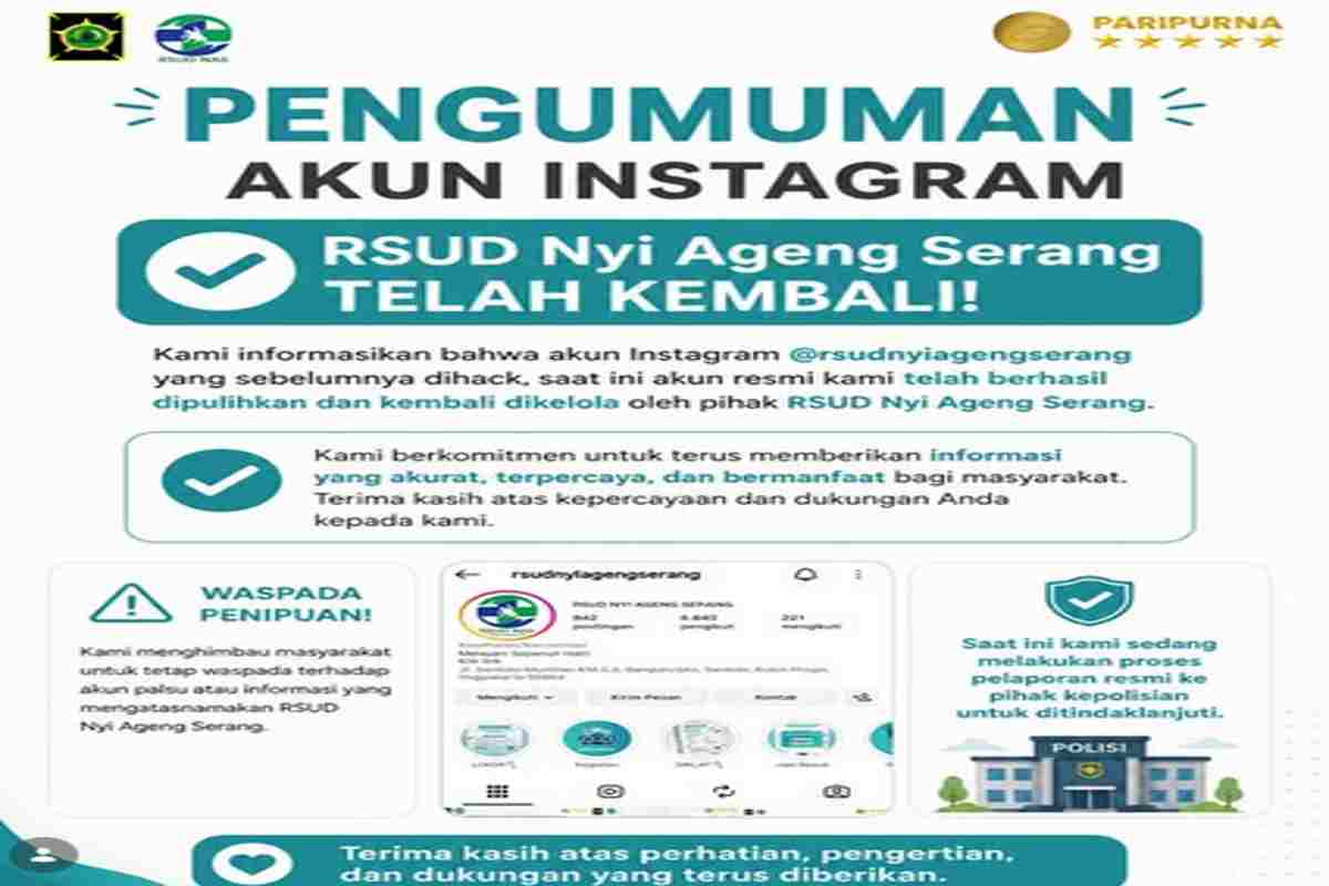 Modus Giveaway Emas Antam, Peretasan Instagram RSUD NAS Telan Korban