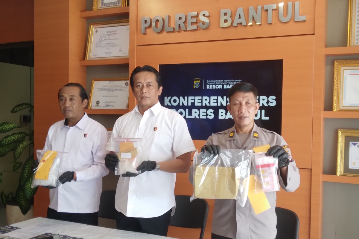 Polisi Gerebek Kos di Banguntapan, Sita 87,83 Gram Sabu Siap Edar