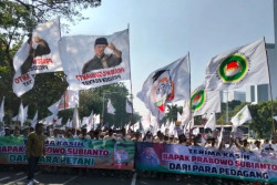 Tani Merdeka Gelar Aksi Damai Dukung Prabowo di Patung Kuda