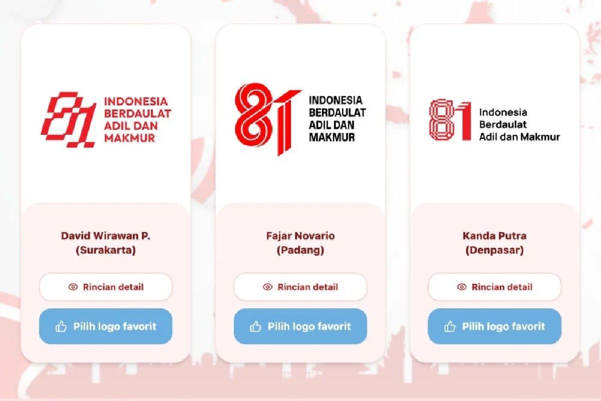 Pemerintah Buka Voting Logo HUT RI ke-81, Ini Linknya