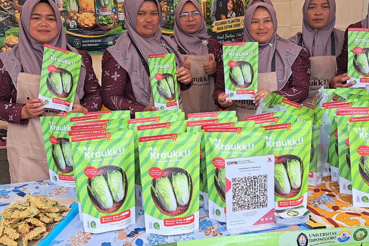Petani Magelang Tingkatkan Nilai Sawi Lewat Keripik Kraukk