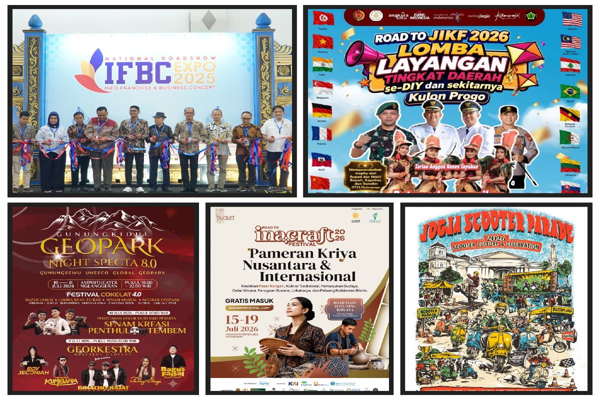 Event Jogja Juli 2026: IFBC, INACRAFT hingga Festival Layangan