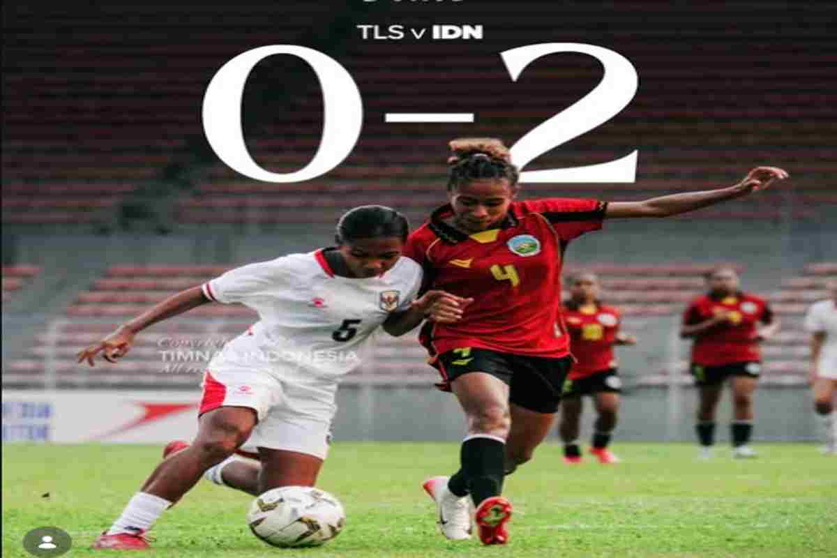 Putri Indonesia Menang 2-0 atas Timor Leste, Puncaki Grup B Piala AFF