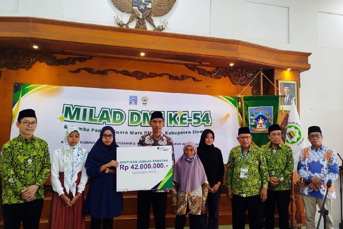 Marbot di Sleman Dapat Santunan BPJamsostek Rp42 Juta di Milad DMI