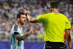 Messi Bentak Wasit di Piala Dunia, Ini Kata-Kata Kerasnya