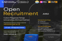 Lowongan Kerja UAD 2026 Dosen dan Tendik Segera Daftar