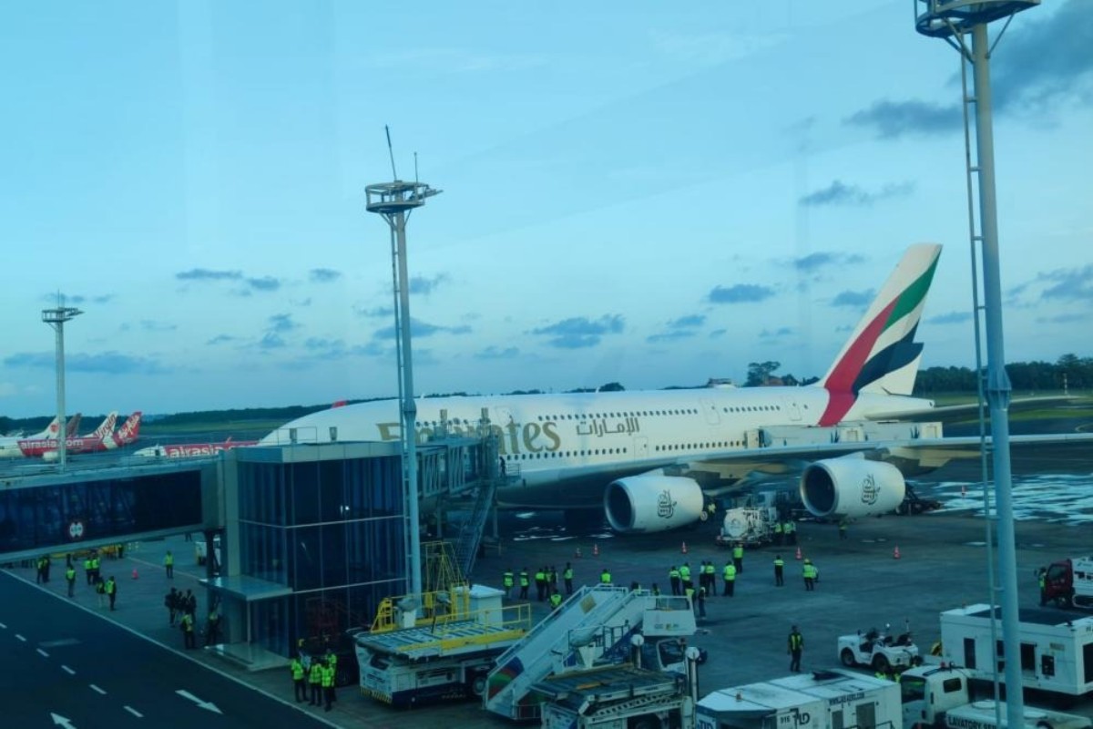 Soetta Sambut Airbus A380 Emirates untuk Chelsea vs AC Milan