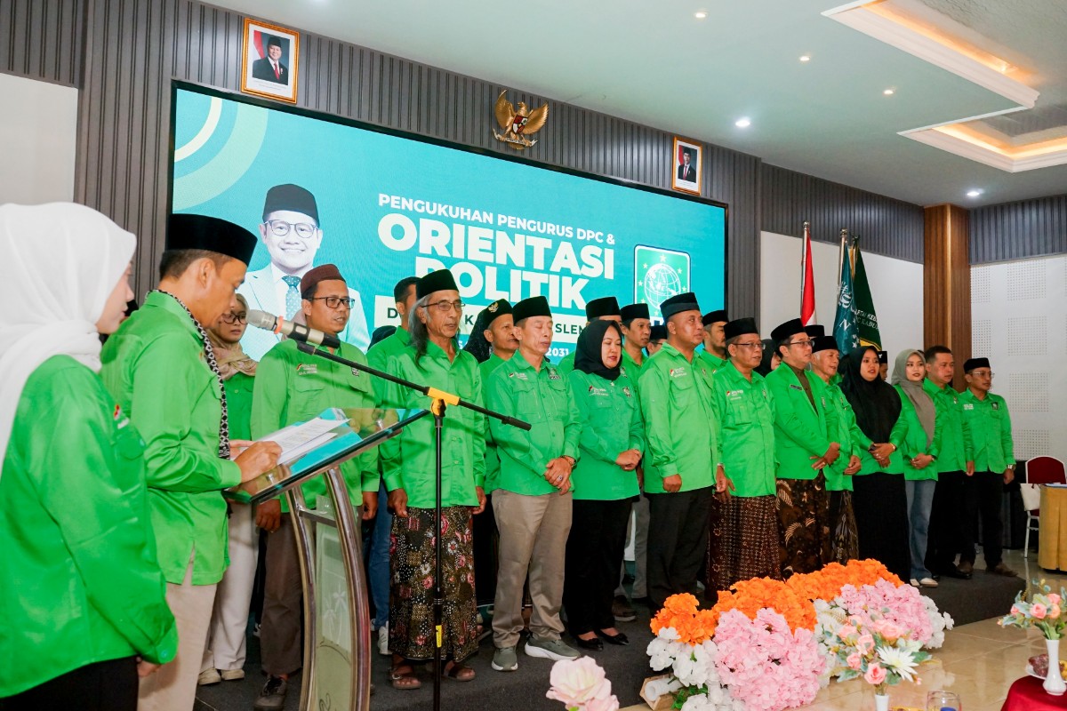 Pengurus PKB Sleman Dikukuhkan, Bidik Kemenangan Pemilu 2029
