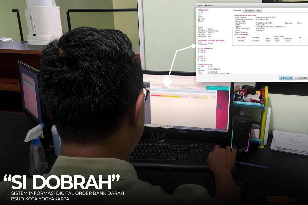Tak Lagi Manual, Permintaan Darah di RSUD Jogja Kini Serba Digital