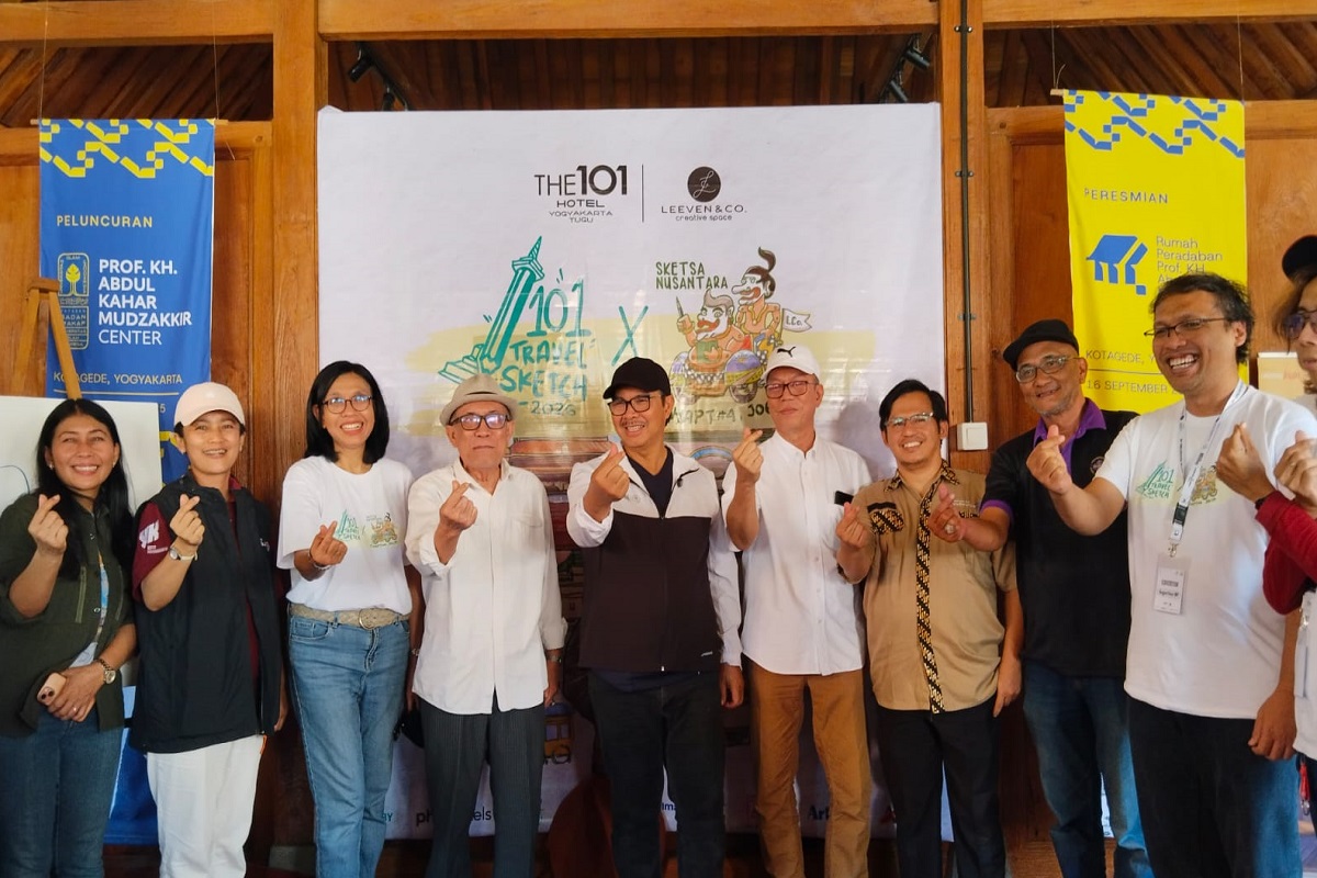 The 1O1 Yogyakarta Tugu Angkat Kotagede lewat Sketsa Nusantara