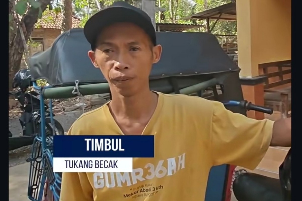 Kisah Timbul Sopir Becak Jadi Korban Carut Marut Data BPS, Desil 1 Berubah Jadi 9