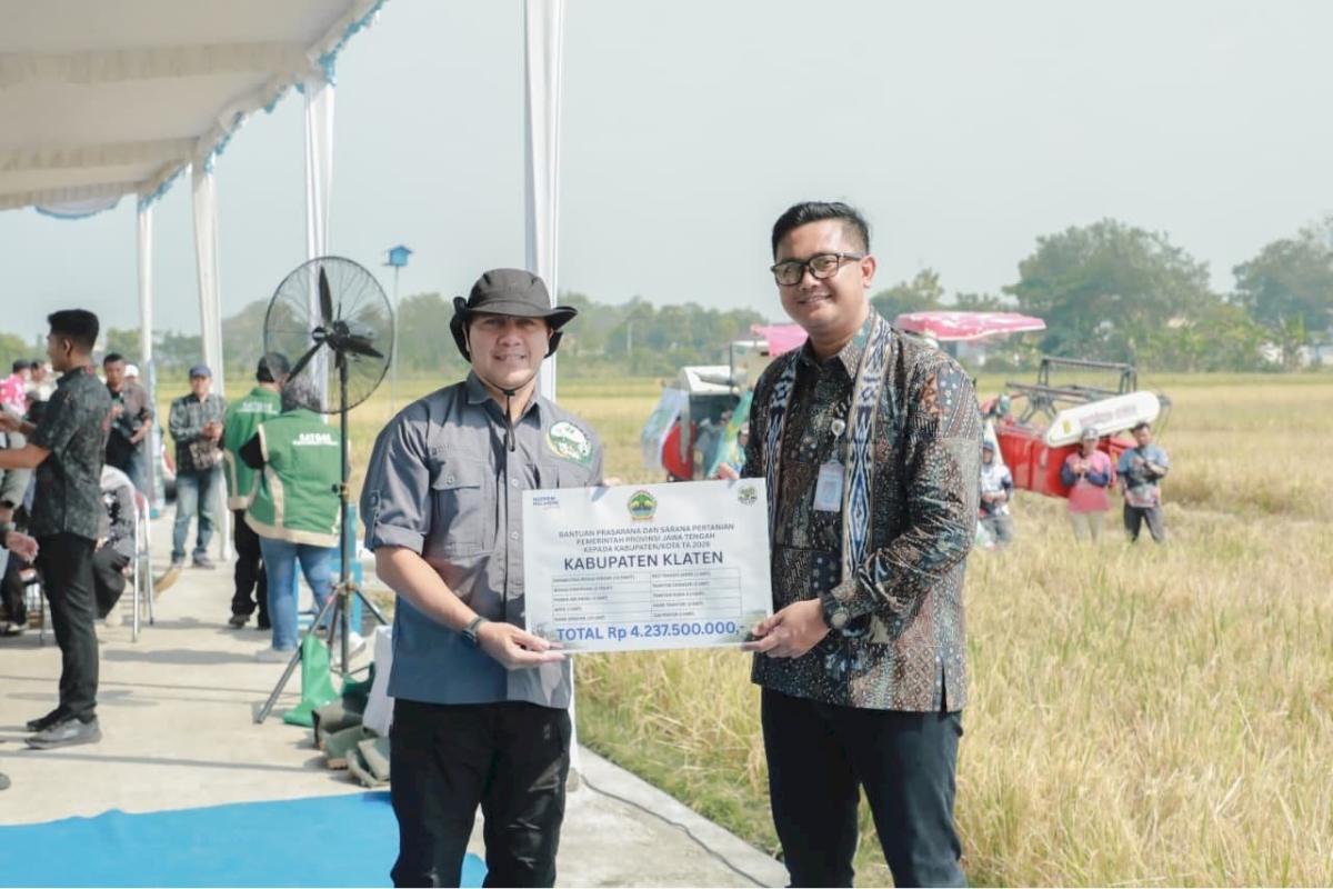 Perkuat Dukungan Pertanian di Klaten, Pemprov Jateng Gelontorkan Sejumlah Bantuan