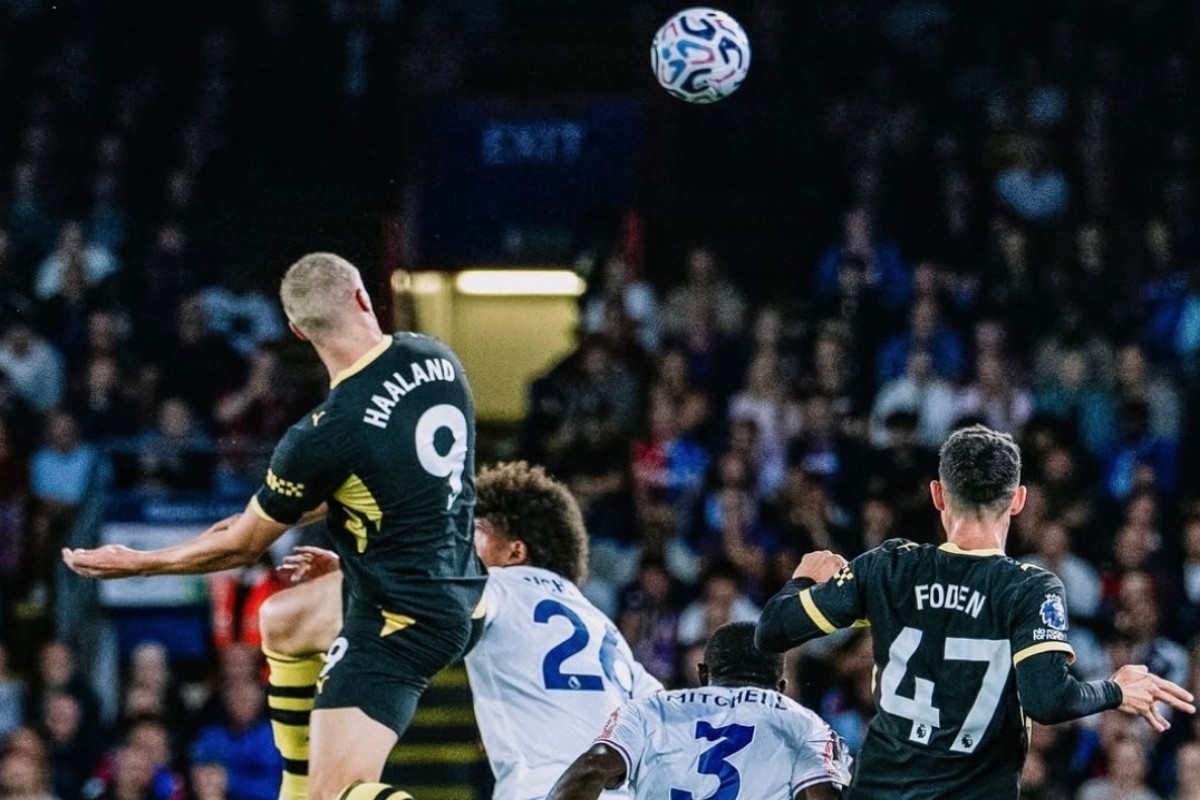 Haaland Brace, Manchester City Libas Crystal Palace 4-1