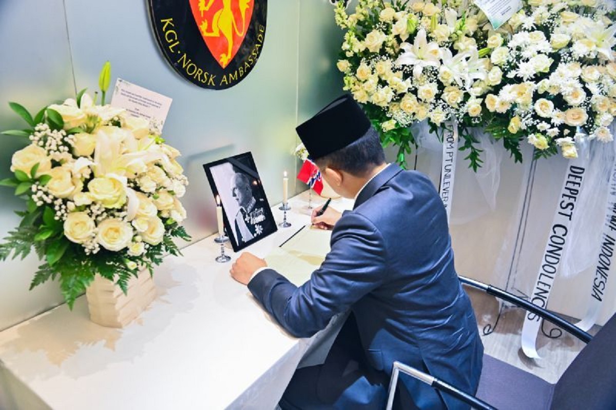 Raja Harald V Mangkat, Indonesia Sampaikan Belasungkawa
