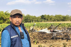 Pesawat Sky Ranger Jatuh dan Terbakar di Blora, 2 Awak Terluka