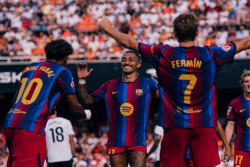 Hasil Valencia vs Barcelona 0-5, Lamine Yamal Cetak Brace