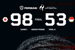 Indonesia Takluk 53-98 dari Jepang di Laga Perdana Asian Games